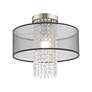 5_Bella Vista 1 Light Brushed Nickel Ceiling Mount more views