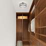 7_Bella Vista 1 Light Brushed Nickel Ceiling Mount more views