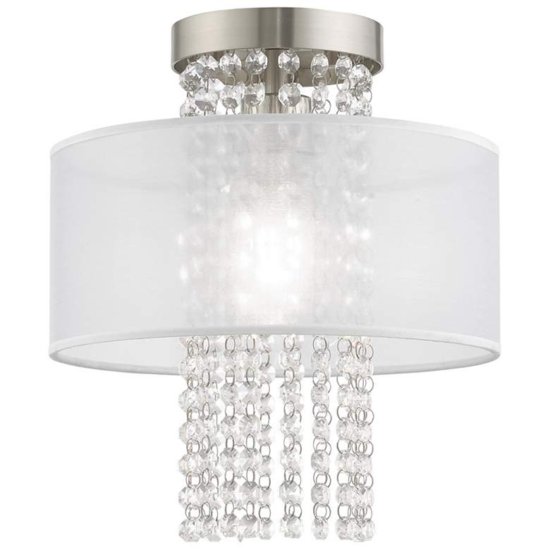 Image 1 Bella Vista 1 Light Brushed Nickel Ceiling Mount