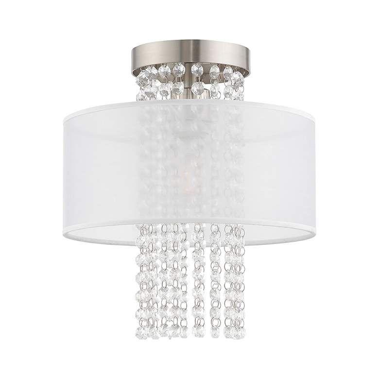 Image 4 Bella Vista 1 Light Brushed Nickel Ceiling Mount more views