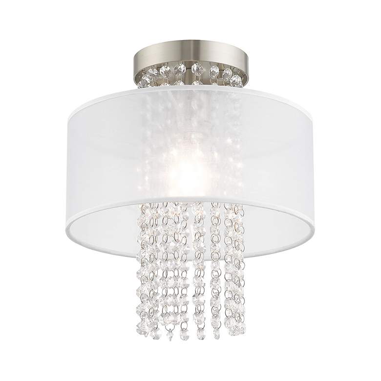 Image 5 Bella Vista 1 Light Brushed Nickel Ceiling Mount more views