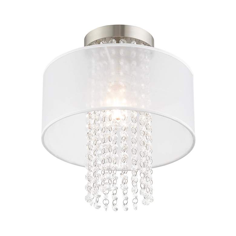 Image 6 Bella Vista 1 Light Brushed Nickel Ceiling Mount more views