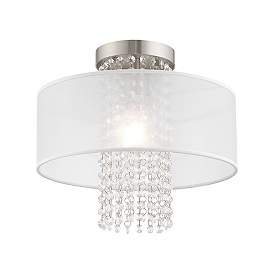 Image5 of Bella Vista 1 Light Brushed Nickel Ceiling Mount more views