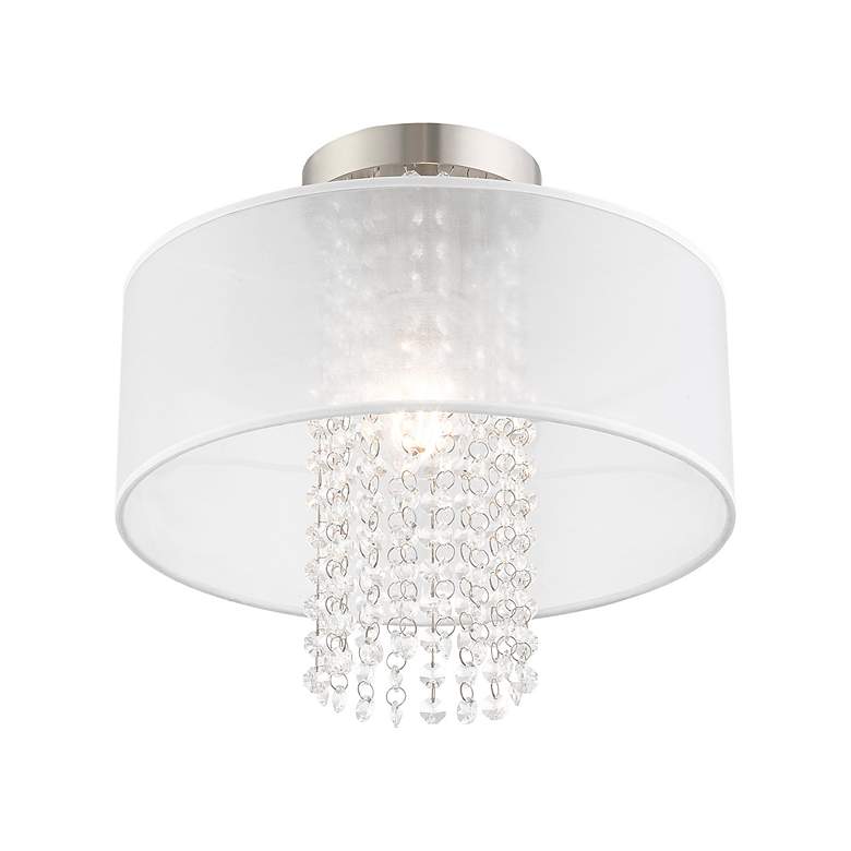 Image 6 Bella Vista 1 Light Brushed Nickel Ceiling Mount more views