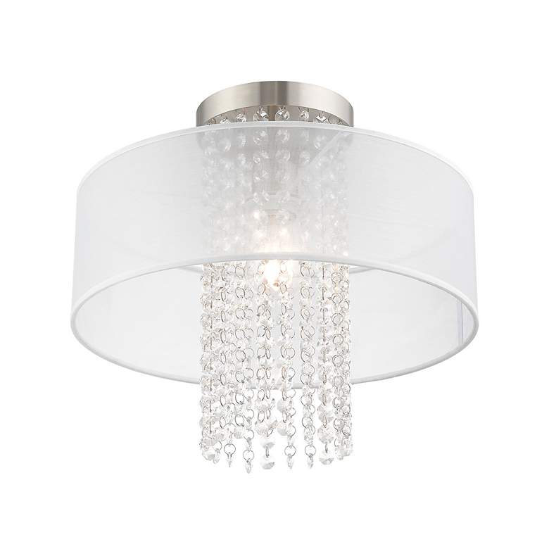 Image 6 Bella Vista 1 Light Brushed Nickel Ceiling Mount more views
