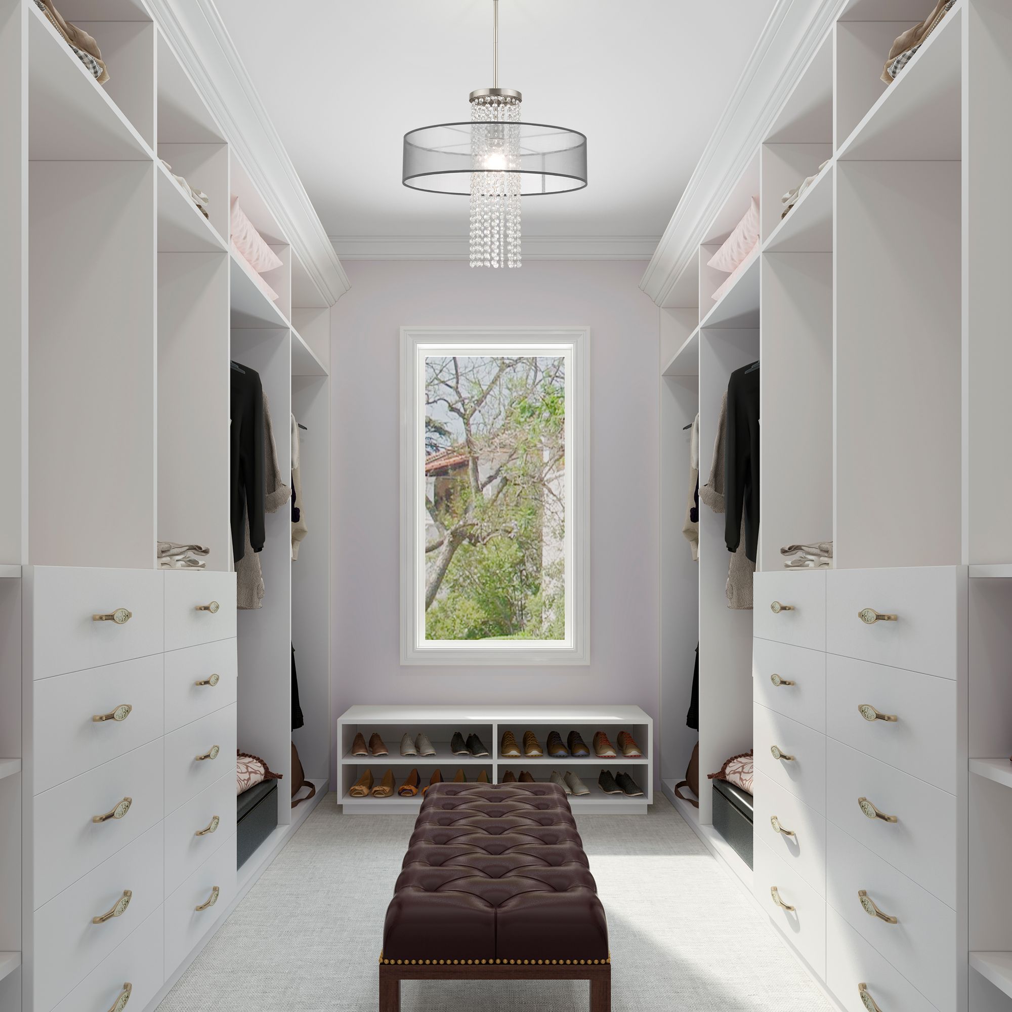 Bella Vista 1 Light Brushed Nickel Pendant Chandelier