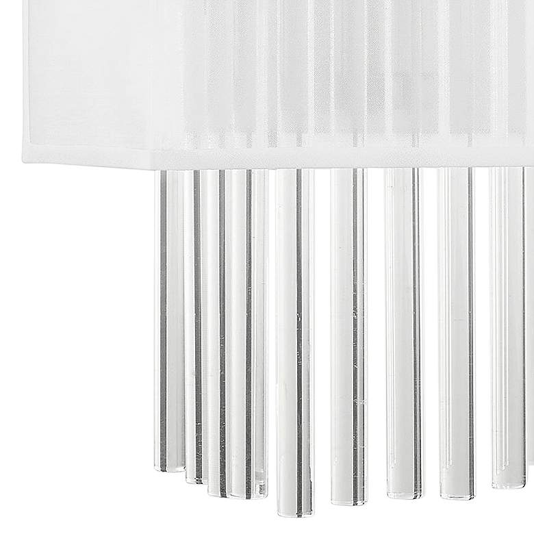 Image 4 Bella Vista 14 1/2 inch High Brushed Nickel Crystal Wall Sconce more views