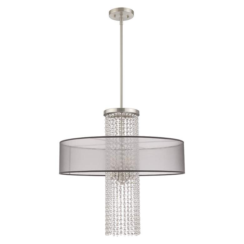Image 4 Bella Vista 4 Light Brushed Nickel Pendant Chandelier more views