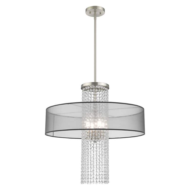 Image 5 Bella Vista 4 Light Brushed Nickel Pendant Chandelier more views