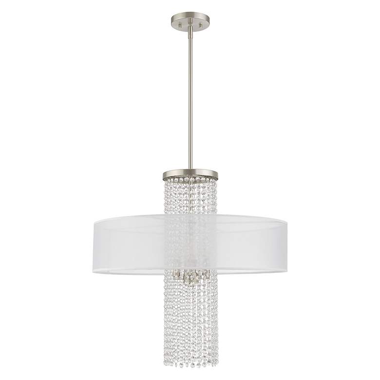 Image 4 Bella Vista 4 Light Brushed Nickel Pendant Chandelier more views