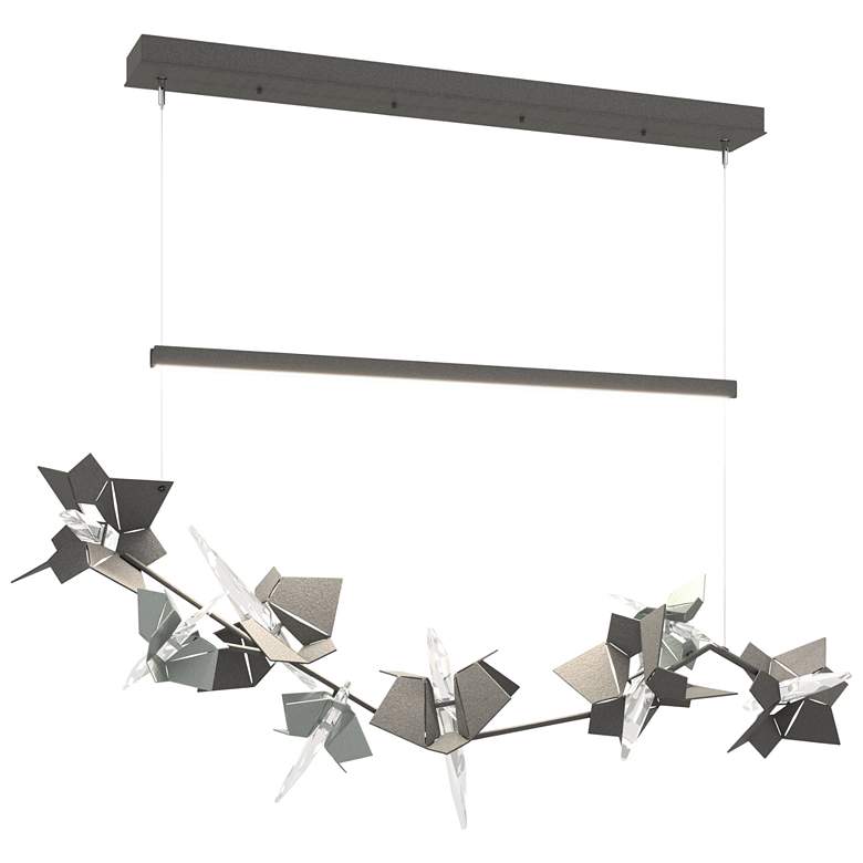 Image 1 Belladonna 50.3"W Accented Natural Iron Standard LED Pendant