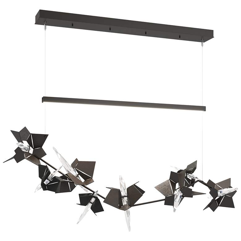 Image 1 Belladonna 50.3"W Black Accented Oil Rubbed Bronze Standard LED Pendan