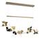 Belladonna 50.3"W Black Accented Soft Gold Standard LED Pendant