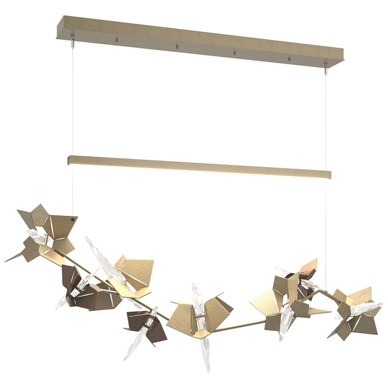 Image 1 Belladonna 50.3"W Bronze Accented Soft Gold Standard LED Pendant