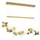 Belladonna 50.3"W Modern Brass Accented Modern Brass Standard LED Pend