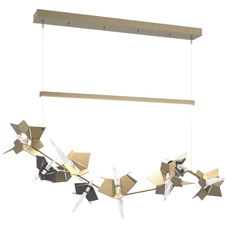 Image 1 Belladonna 50.3"W Natural Iron Accented Soft Gold Standard LED Pendant