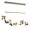 Belladonna 50.3"W Natural Iron Accented Soft Gold Standard LED Pendant