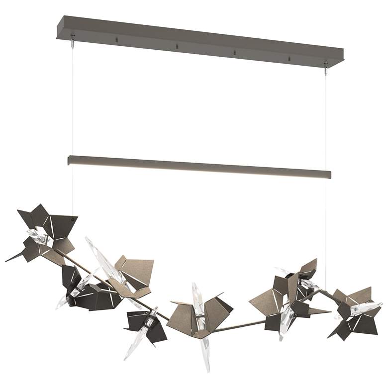 Image 1 Belladonna 50.3"W Oil Rubbed Bronze Accented Smoke Standard LED Pendan