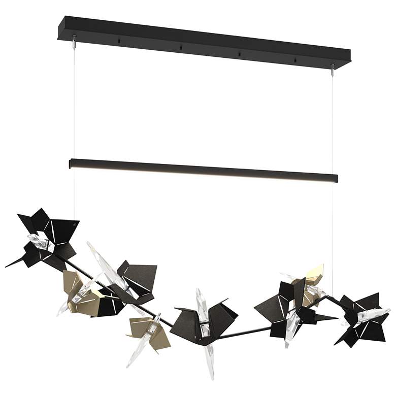 Image 1 Belladonna 50.3"W Soft Gold Accented Black Standard LED Pendant