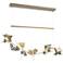 Belladonna 50.3"W Vintage Platinum Accented Soft Gold Standard LED Pen