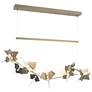 Belladonna 50 1/4" Wide Soft Gold LED Linear Pendant Light