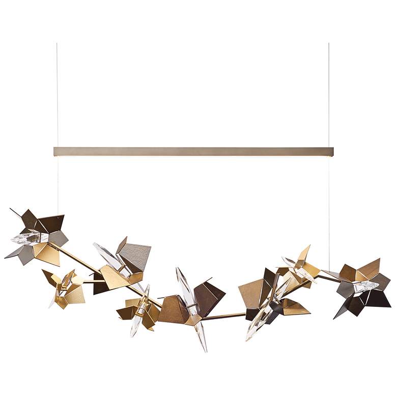 Image 1 Belladonna LED Pendant - Smoke Finish - Gold Accents - Standard Height