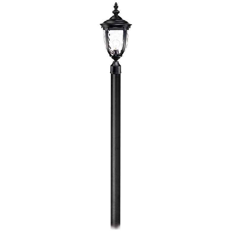 Image 2 Bellagio 103 inch High Black Outdoor Post Light with Burial Pole