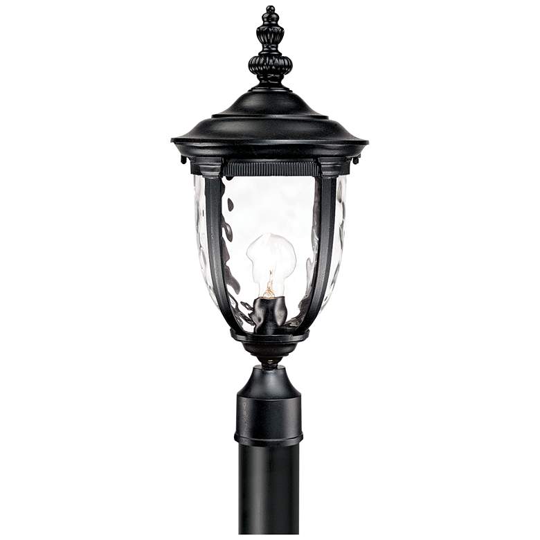 Image 3 Bellagio 103" High Black Outdoor Post Light with Burial Pole more views