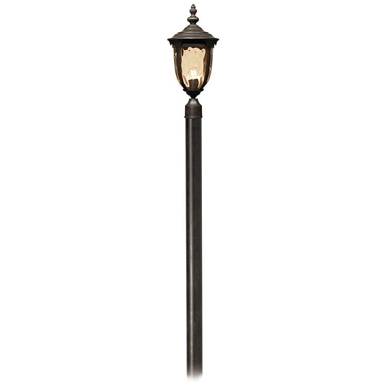 Image 2 Bellagio 103" High Bronze Outdoor Post Light with Pole