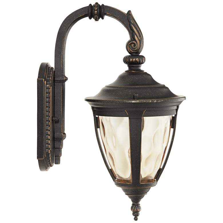 Image 7 Bellagio 13 1/2" High Bronze Downbridge Outdoor Wall Lights Set of 2 more views