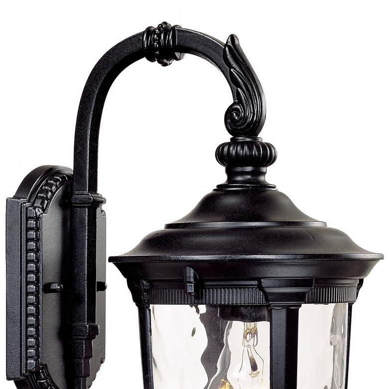 Image 4 Bellagio 16 1/2 inch High Black Traditional Downbridge Outdoor Wall Light more views