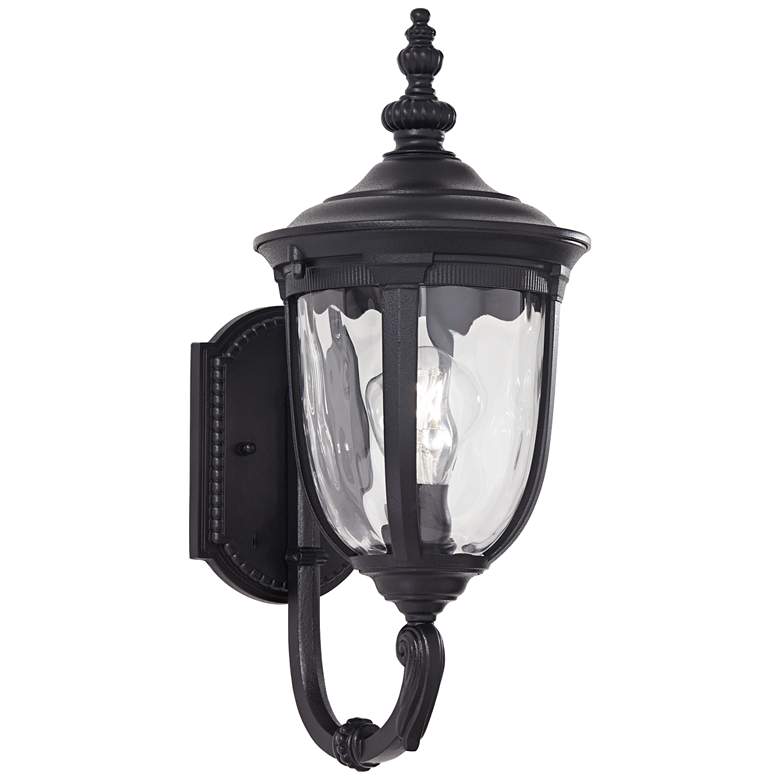 Image 3 Bellagio 16 1/2 inch High Black Upbridge Arm Outdoor Wall Light Set of 2 more views