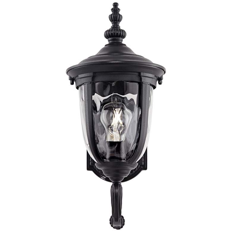 Image 5 Bellagio 16 1/2" High Black Upbridge Arm Outdoor Wall Light Set of 2 more views