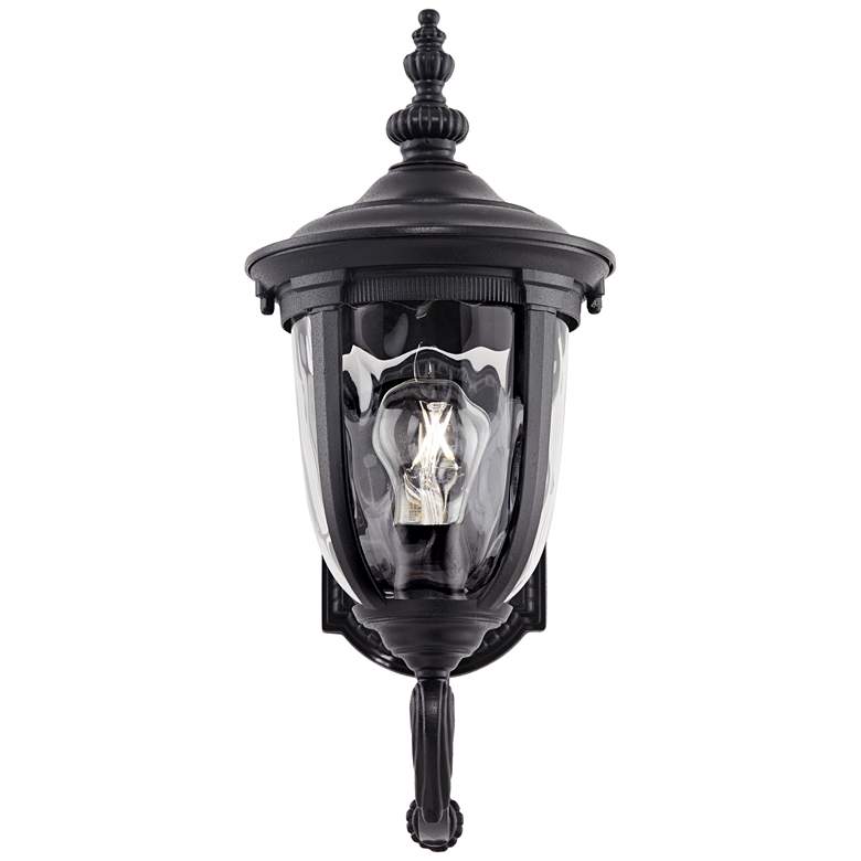 Image 4 Bellagio 16 1/2 inch High Black Upbridge Arm Outdoor Wall Light Set of 2 more views