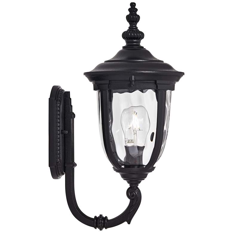 Image 5 Bellagio 16 1/2 inch High Black Upbridge Arm Outdoor Wall Light Set of 2 more views