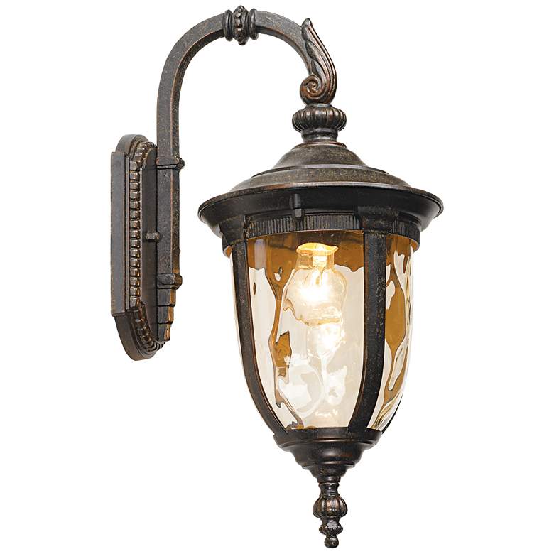 Image 7 Bellagio 16 1/2 inch High Bronze Downbridge Outdoor Wall Light Set of 2 more views