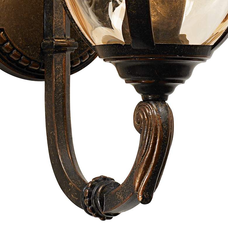 Image 3 Bellagio 16 1/2" High Bronze Upbridge Arm Outdoor Wall Light Set of 2 more views