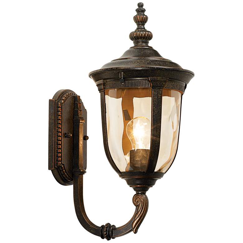 Image 6 Bellagio 16 1/2 inch High Bronze Upbridge Arm Outdoor Wall Light Set of 2 more views