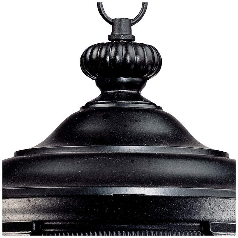 Image 4 Bellagio 18" High Texturized Black Traditional Outdoor Hanging Light more views
