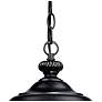 Bellagio 18" High Texturized Black Traditional Outdoor Hanging Light in scene
