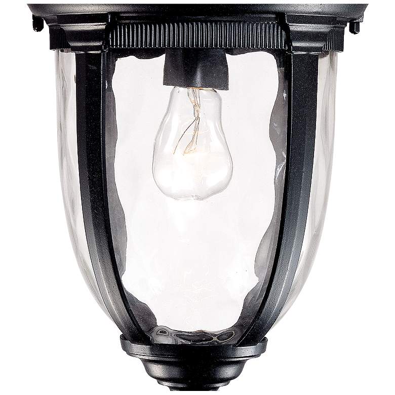 Image 6 Bellagio 18" High Texturized Black Traditional Outdoor Hanging Light more views
