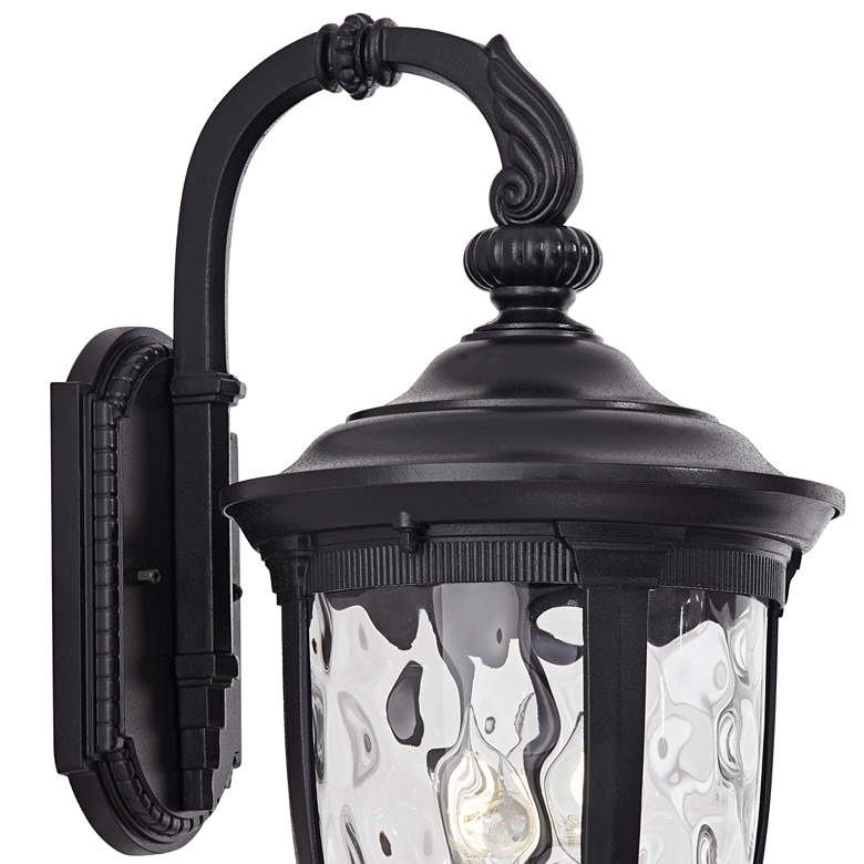 Image 3 Bellagio 20 1/2 inch High Black Downbridge Outdoor Wall Light more views