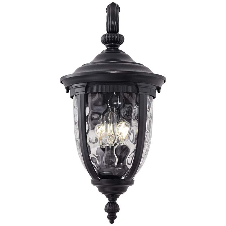 Image 4 Bellagio 20 1/2 inch High Black Downbridge Outdoor Wall Light more views