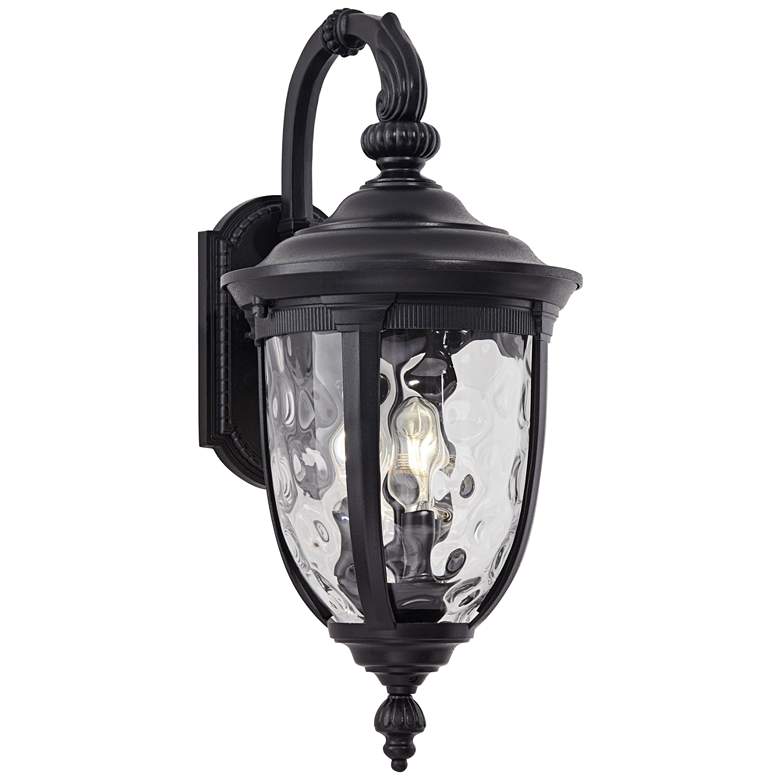 Image 5 Bellagio 20 1/2 inch High Black Downbridge Outdoor Wall Light more views