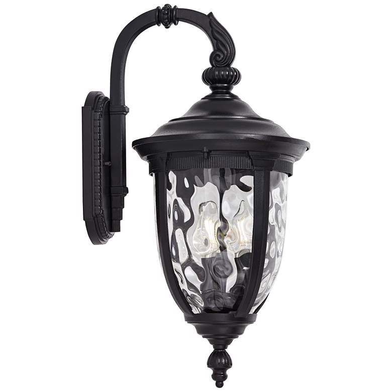 Image 6 Bellagio 20 1/2 inch High Black Downbridge Outdoor Wall Light more views