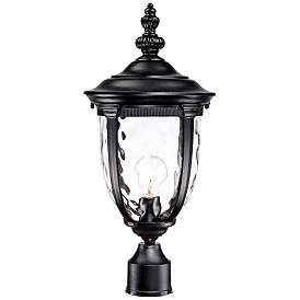Image2 of Bellagio 21 1/4" High Texturized Black Outdoor Post Light