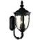 Bellagio 21" High Black Upbridge Outdoor Wall Light