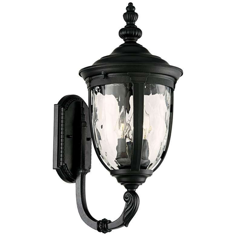 Image 6 Bellagio 21 inch High Black Upbridge Outdoor Wall Light more views