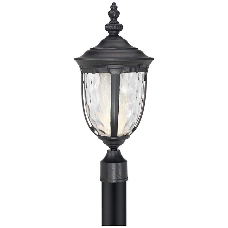 Image 1 Bellagio™ 21" High LED Black Outdoor Post Light
