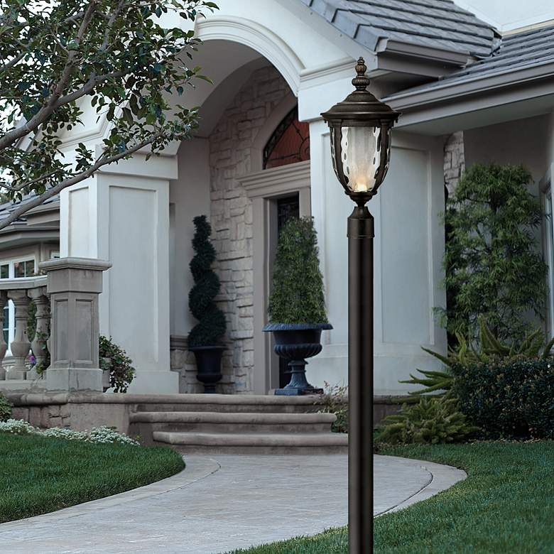 Image 1 Bellagio&#8482; 21 inch High LED Veranda Bronze Outdoor Post Light